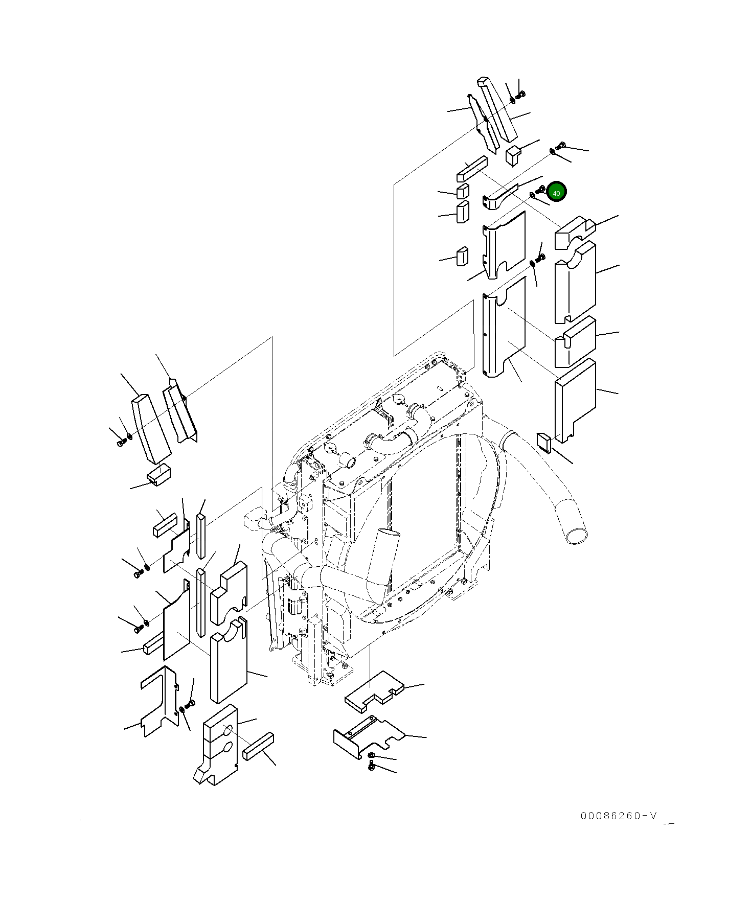 Крышка 21M-03-22361 Komatsu