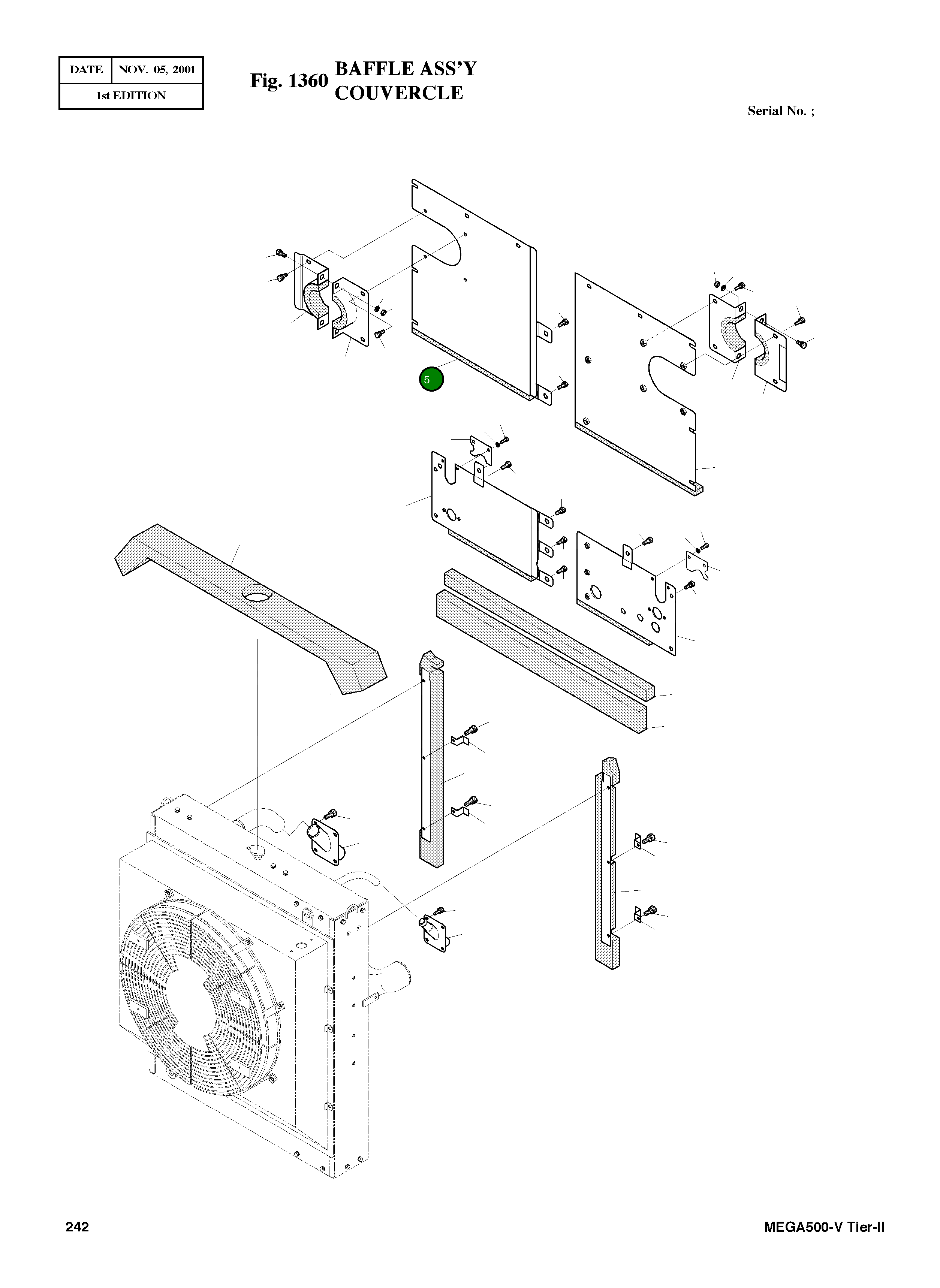 Крышка 621-01723B Komatsu