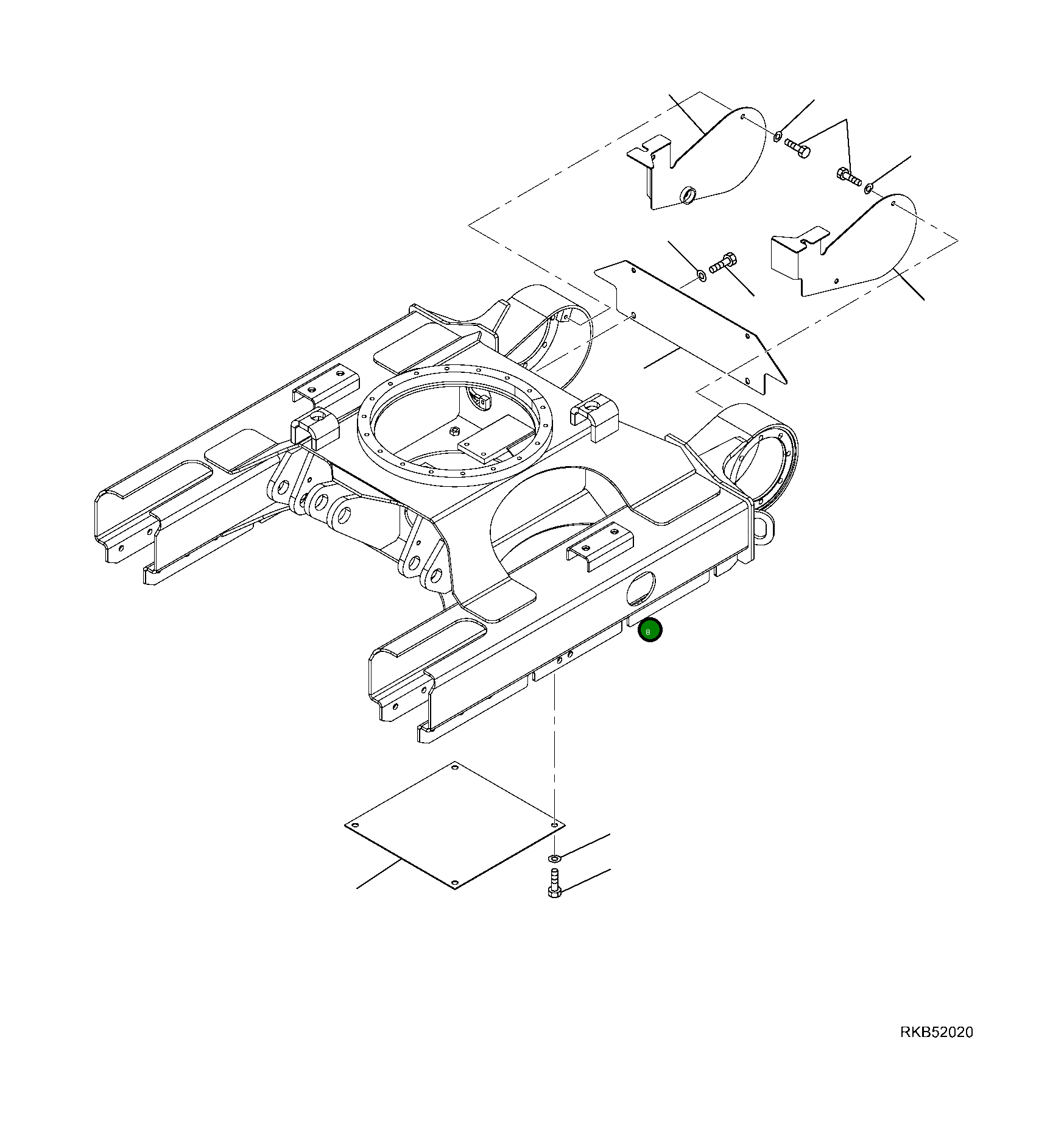 Крышка 20W-30-91231  Komatsu