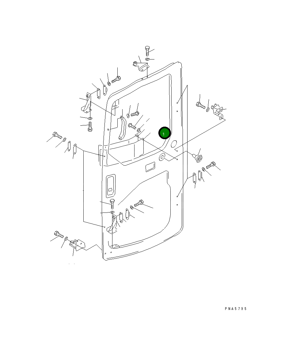 Крышка 20U-54-24461  Komatsu