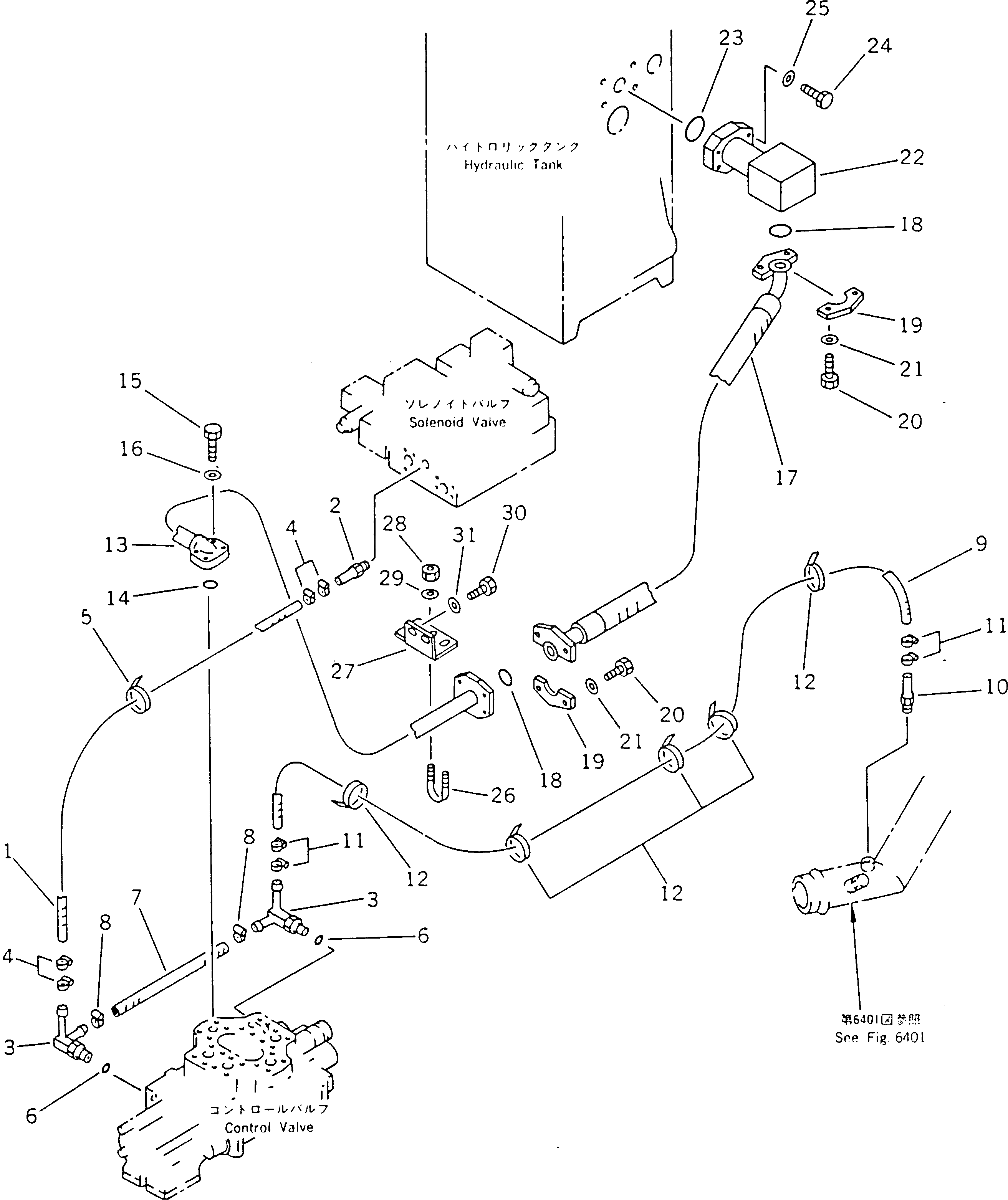 Болт 01010-51255  Komatsu