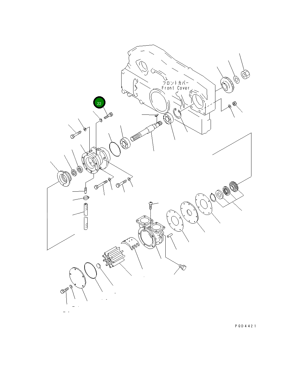 Болт KY00113-08250  Komatsu