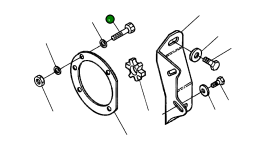 Болт 1296 135 H1 Komatsu