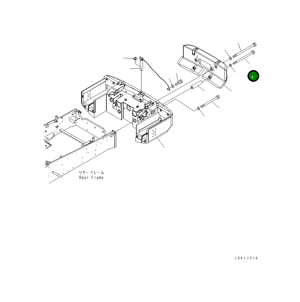 Болт 423-975-4120 Komatsu