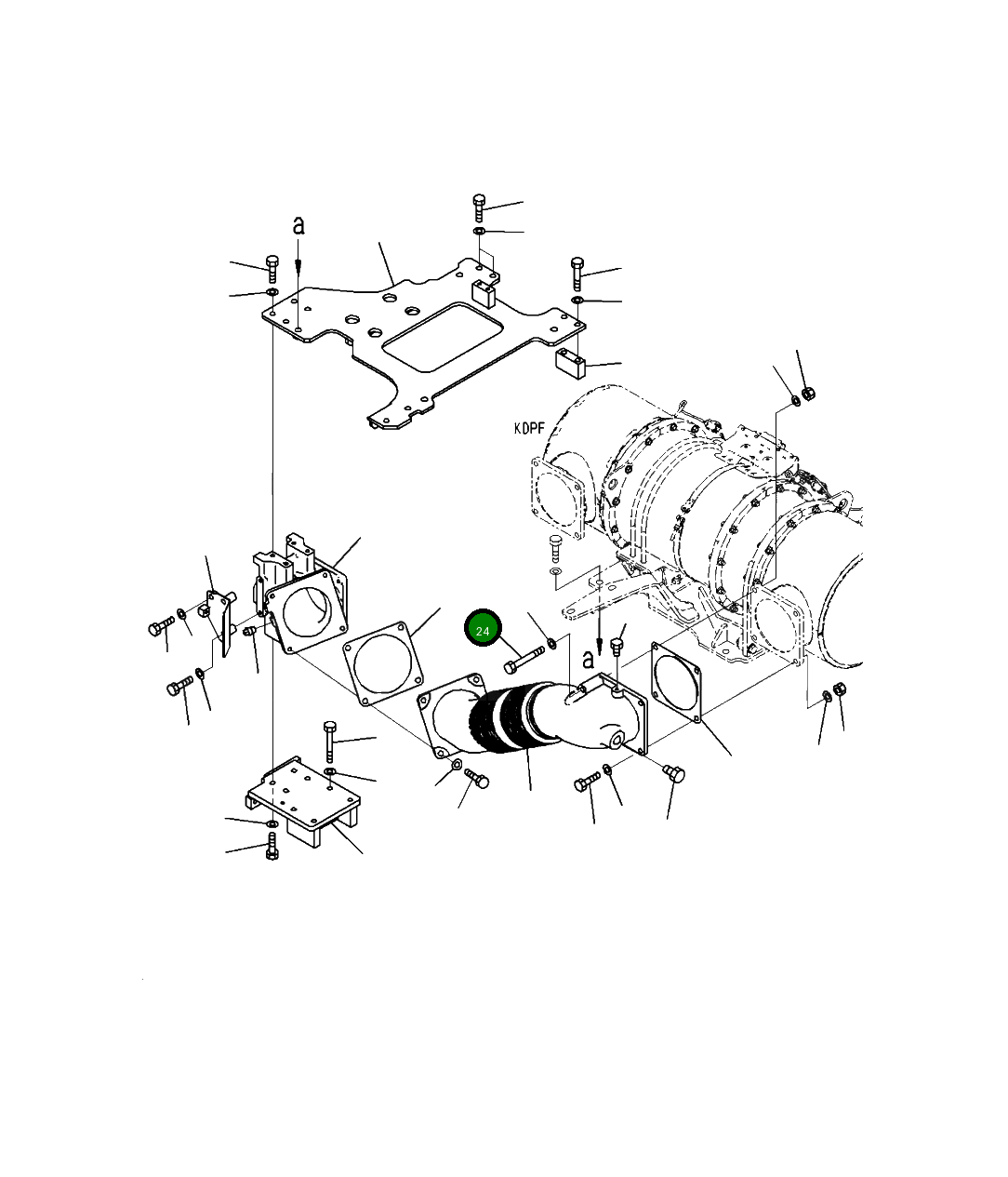 Болт 7700-61-1520 Komatsu