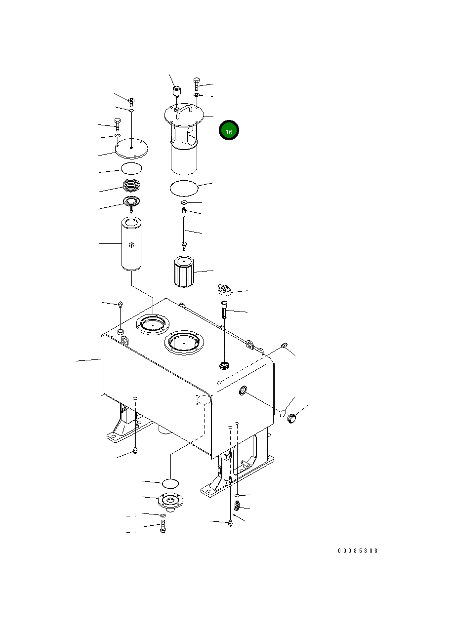 Крышка 425-60-35851  Komatsu