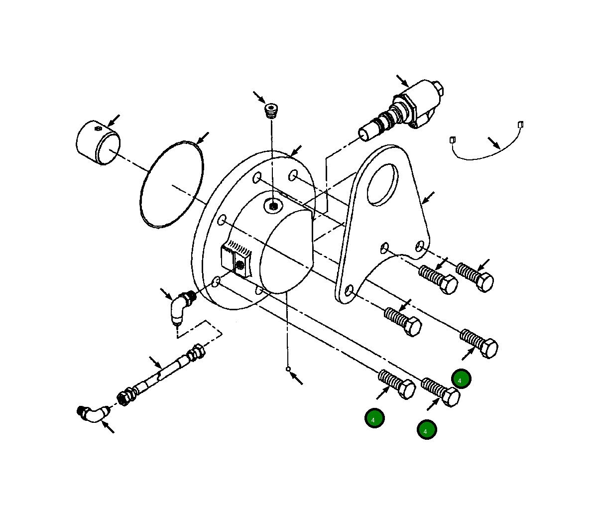 Болт 1438 245 H1 Komatsu