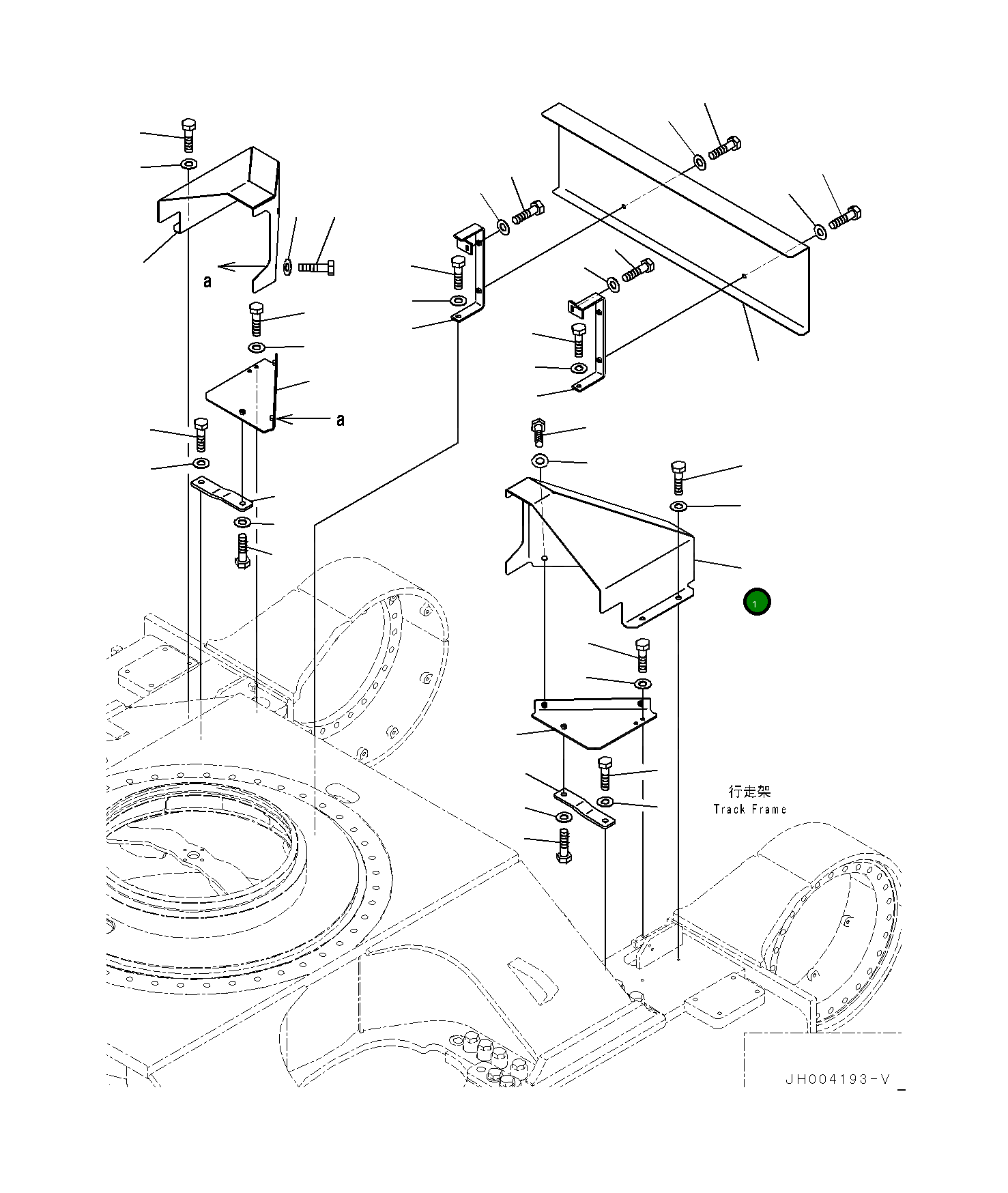 Крышка 21M-30-33110  Komatsu