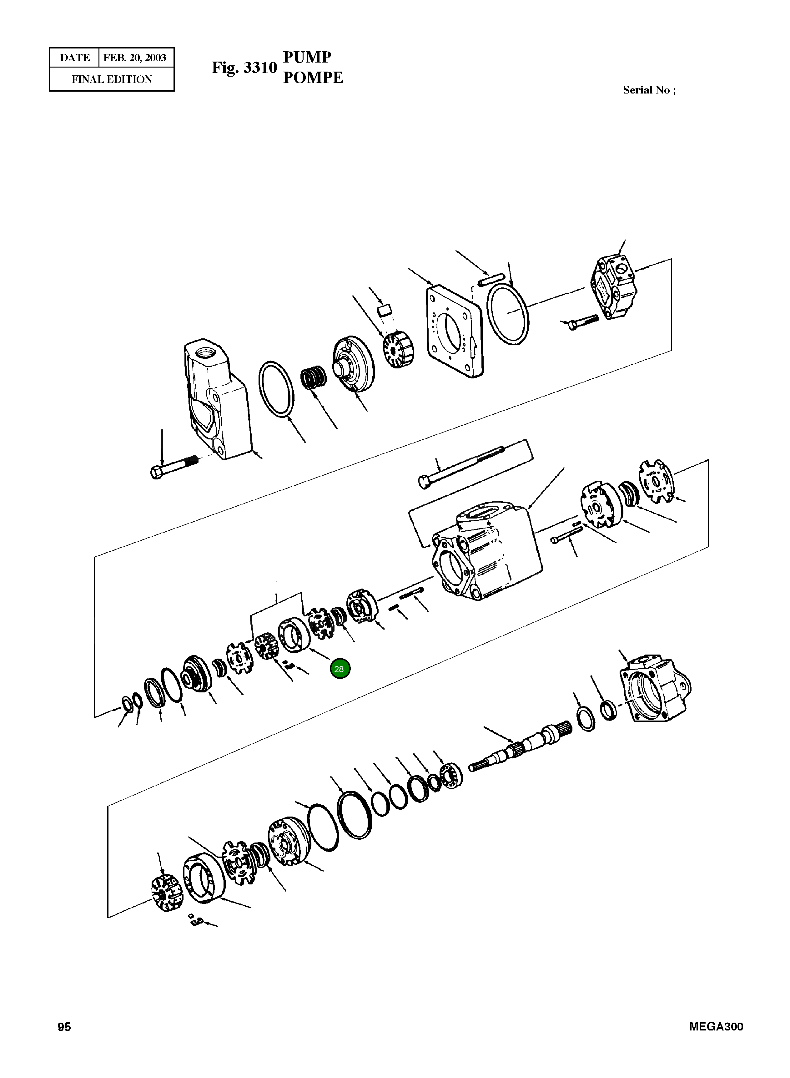 Кольцо 326985 Komatsu