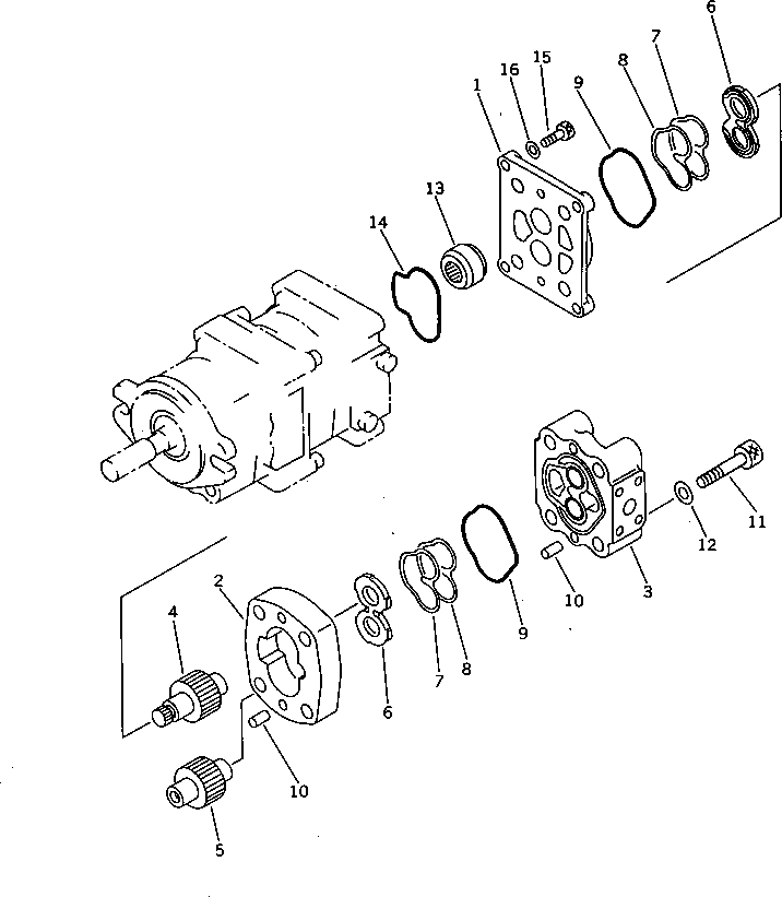 Болт 01252-31285 Komatsu