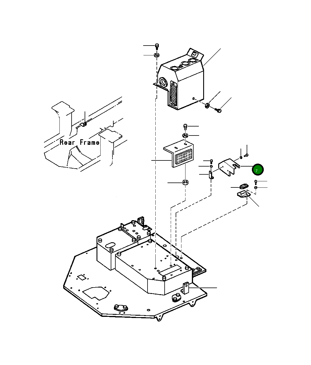 Крышка 416-942-A550 Komatsu