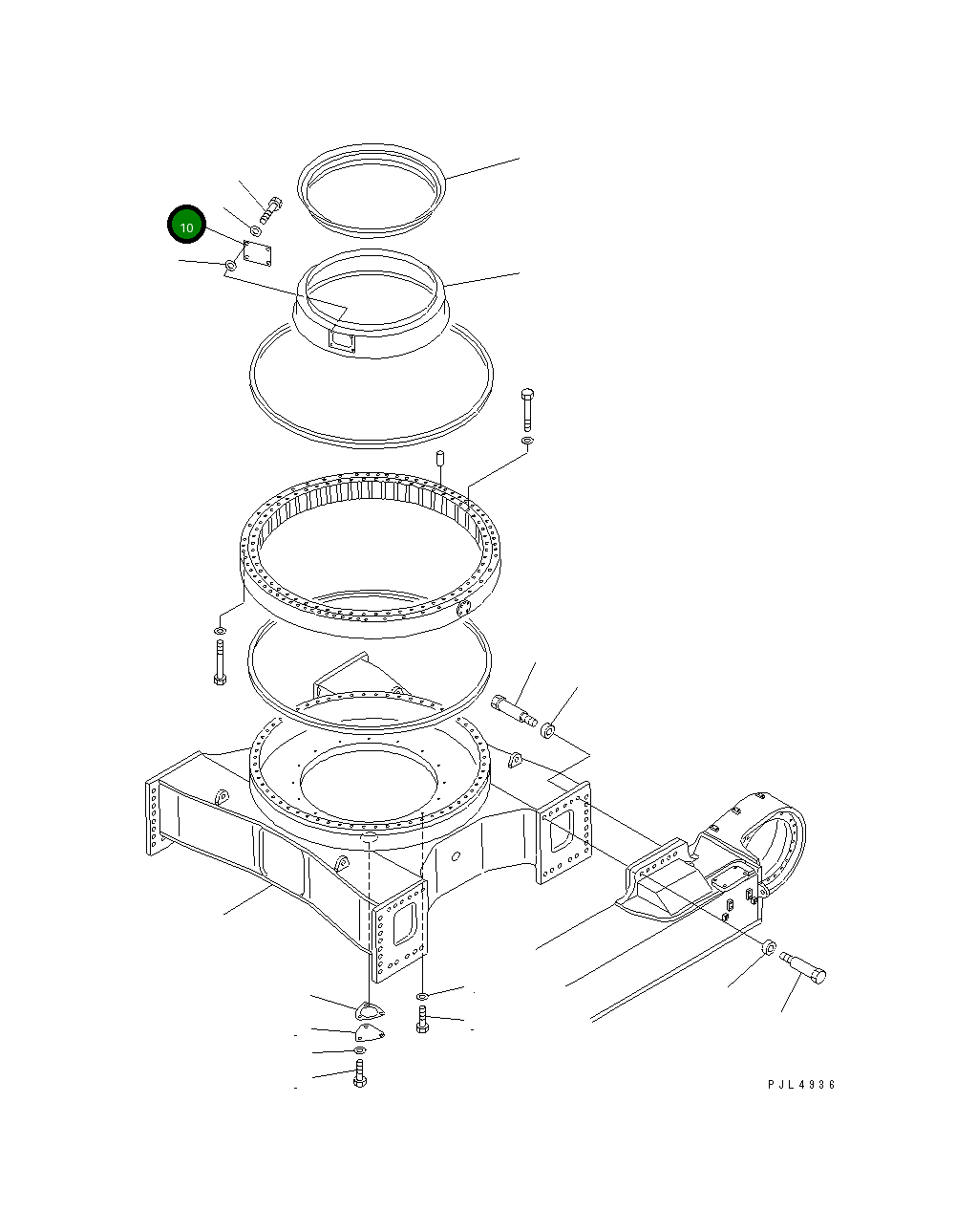 Крышка 21T-919-2660  Komatsu