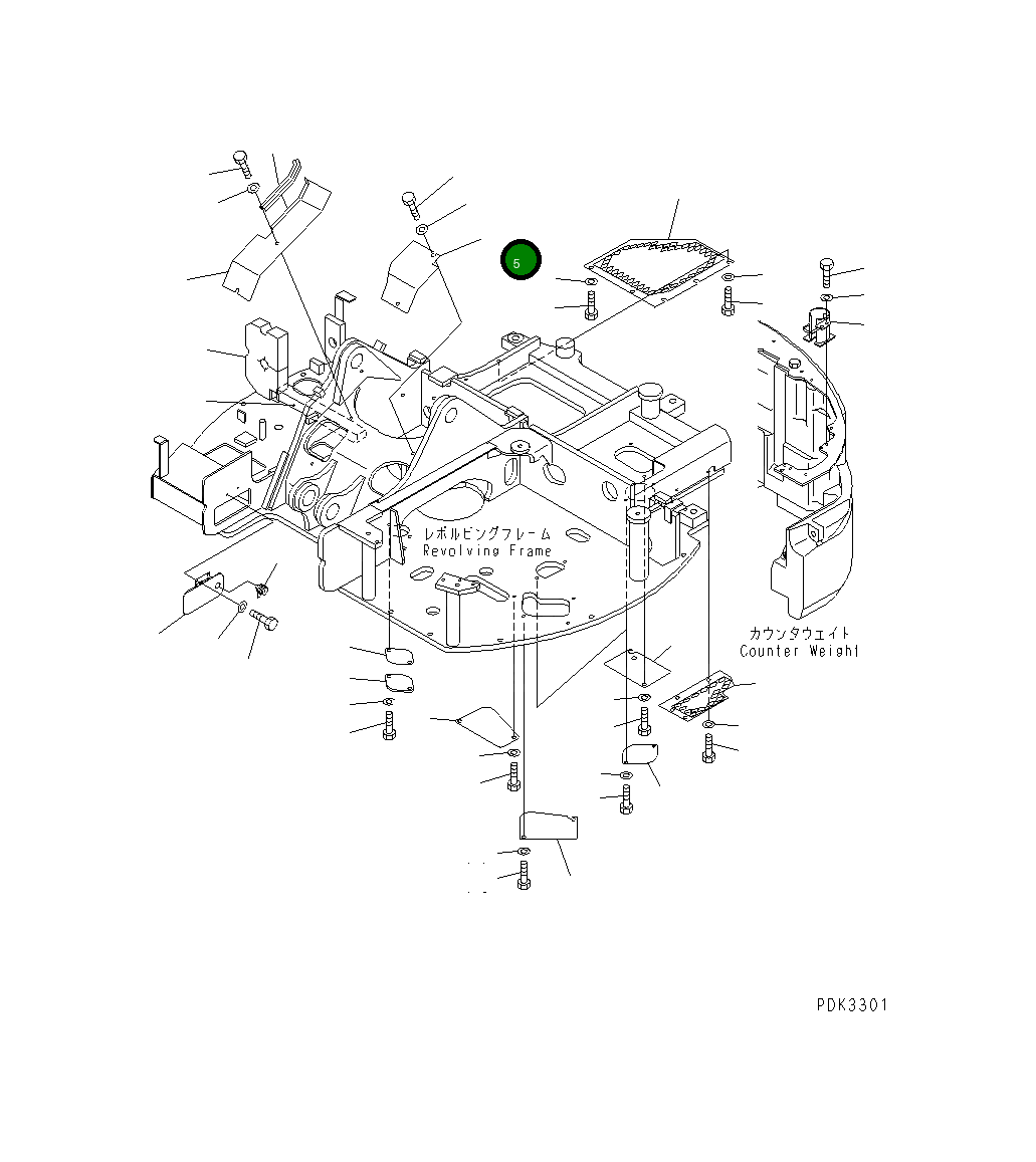 Крышка 21W-46-31260 Komatsu