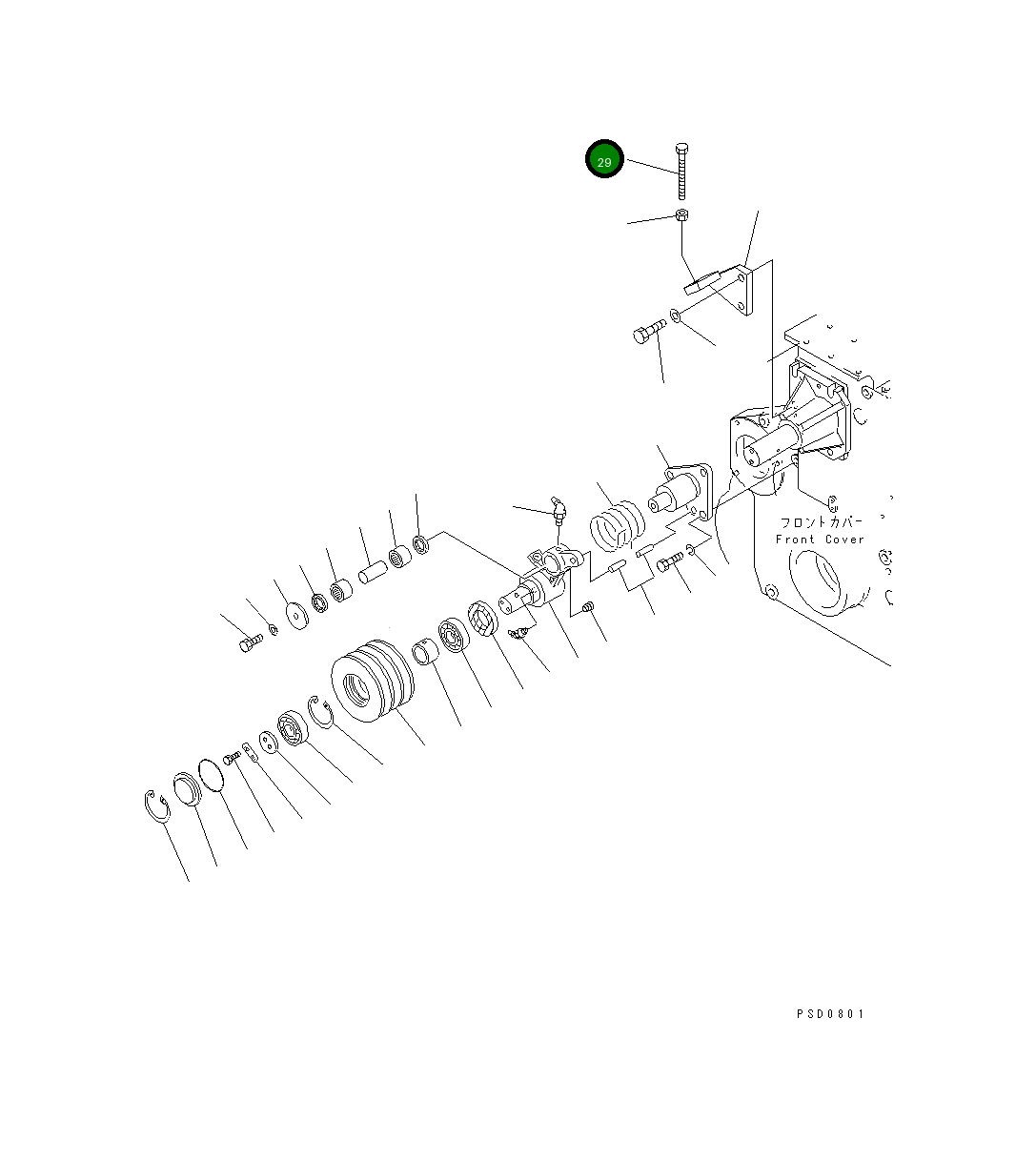 Болт 6162-65-5340 Komatsu