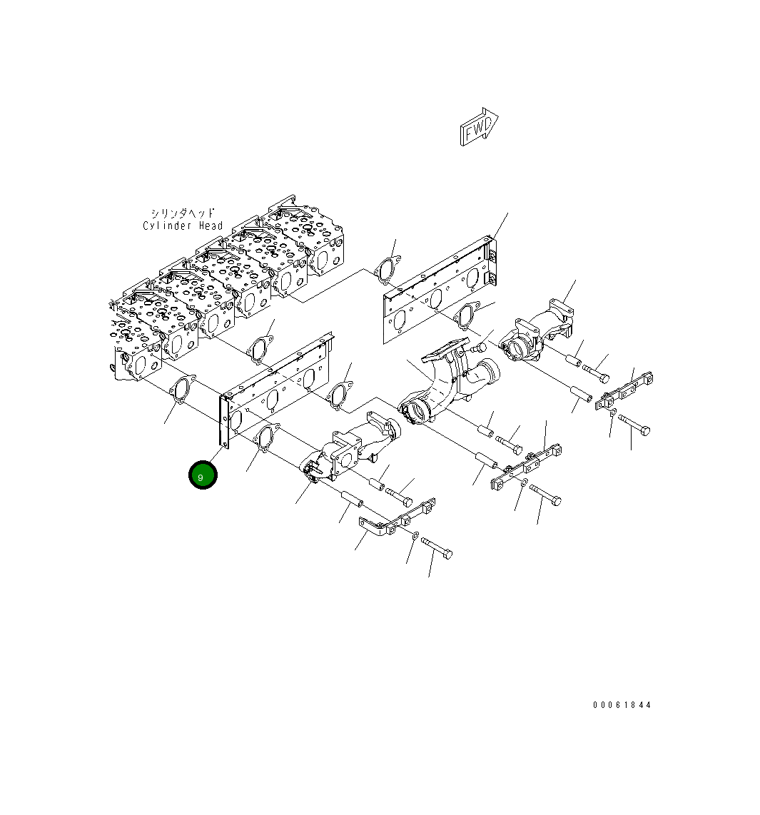 Крышка 6251-11-8270 Komatsu