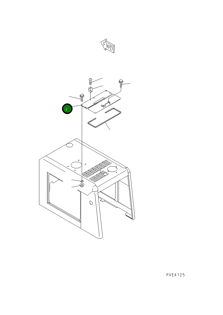 Крышка 415-Z03-2110 Komatsu