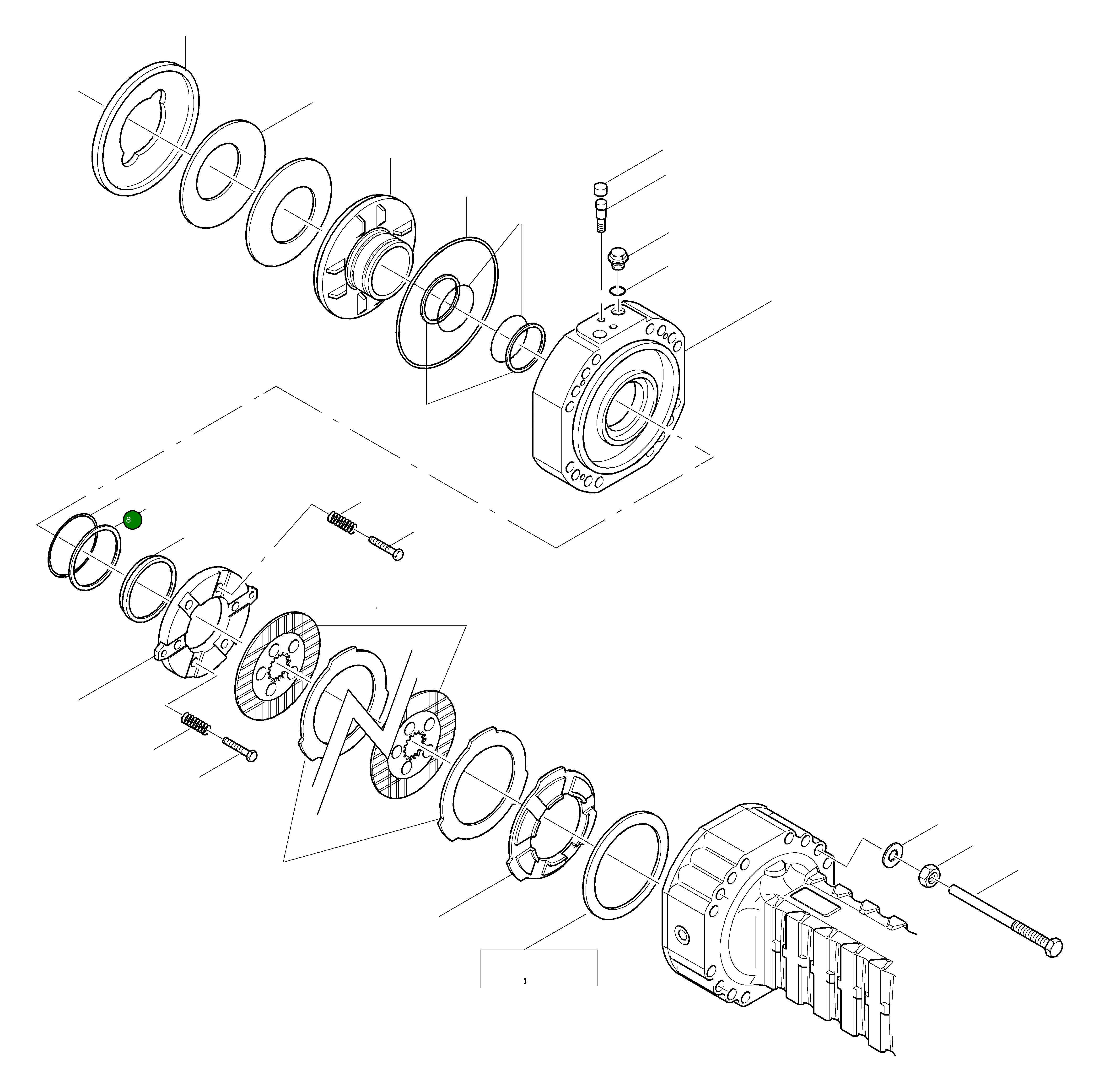 Кольцо уплотнительное (O-Ring) 42R-23-H0P30 Komatsu