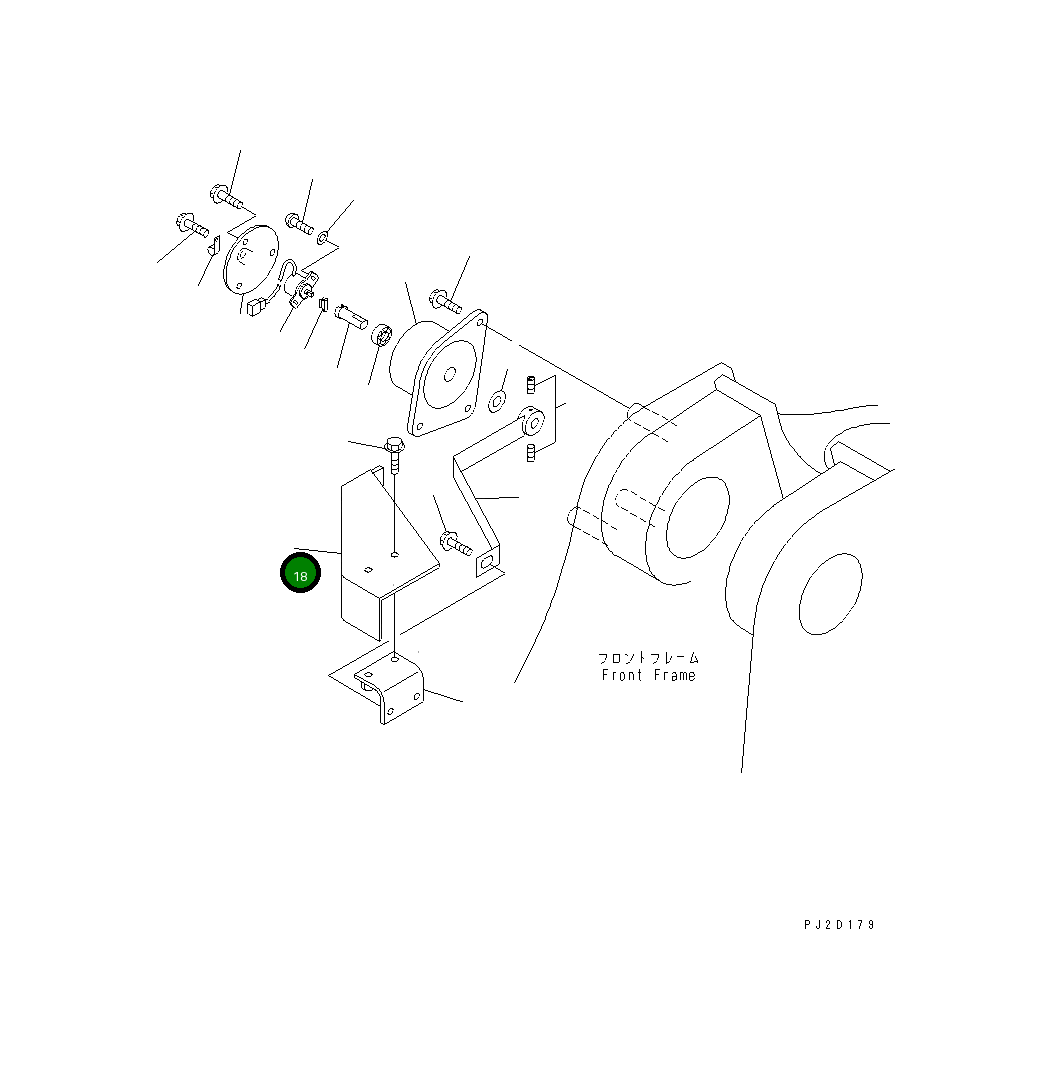 Крышка 425-S31-2140  Komatsu