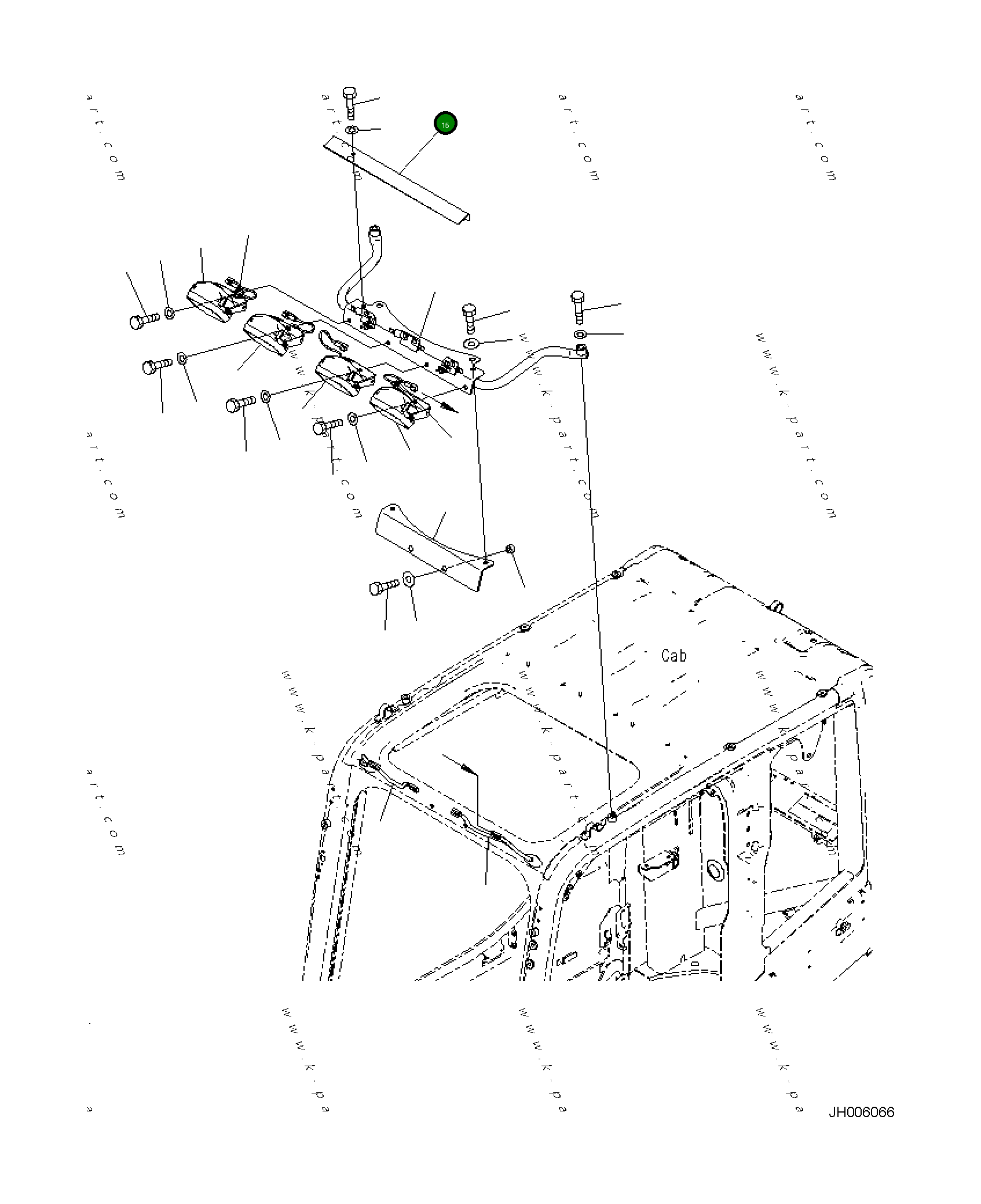 Крышка 20Y-53-18440 Komatsu