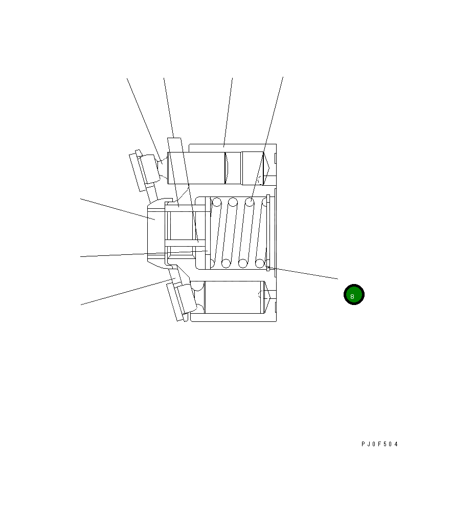 Кольцо UC1302158009 Komatsu
