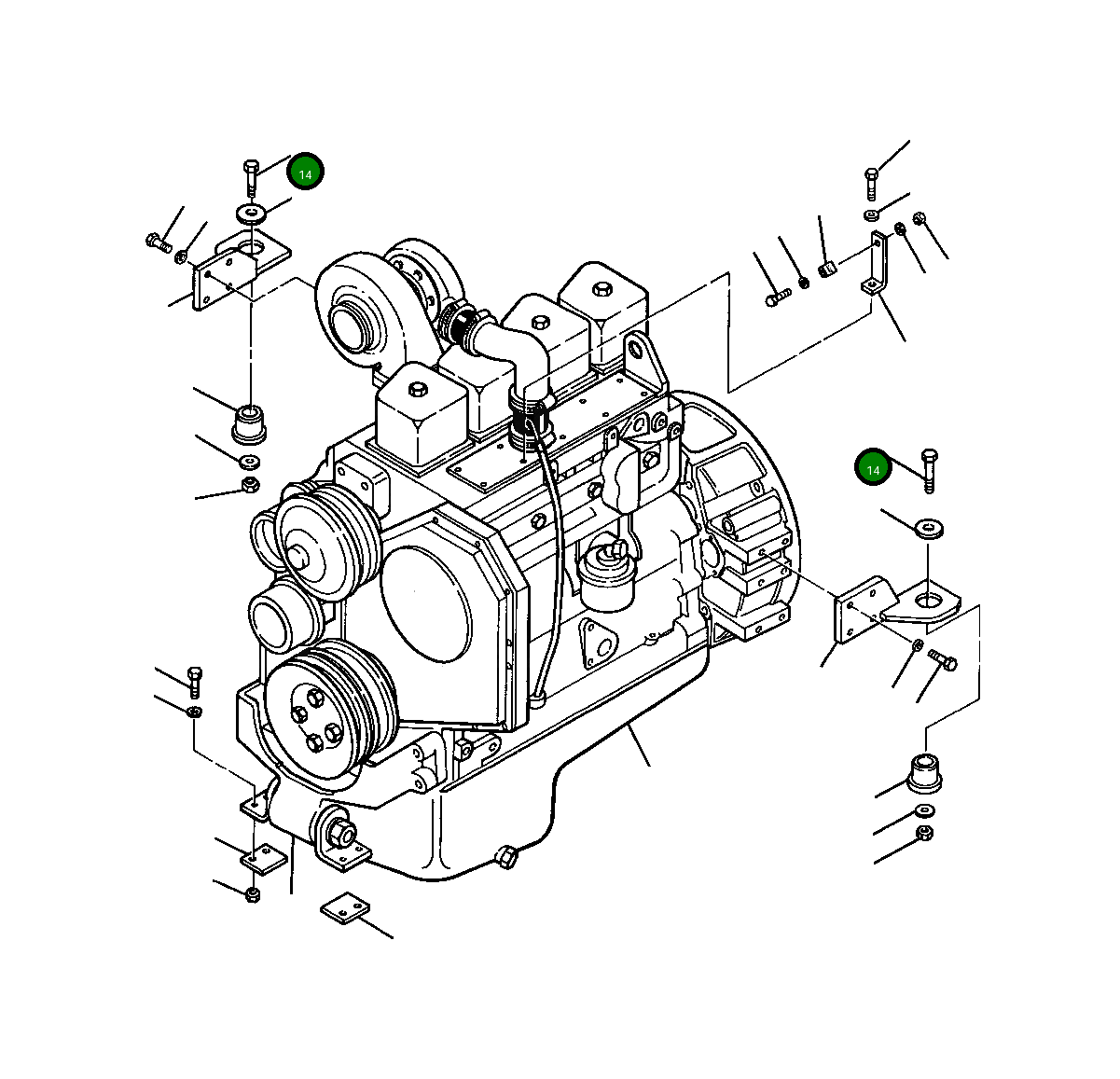 Болт 24 881 R1 Komatsu