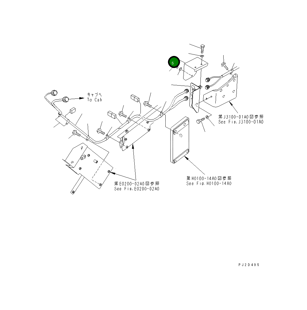 Крышка 569-44-85320 Komatsu