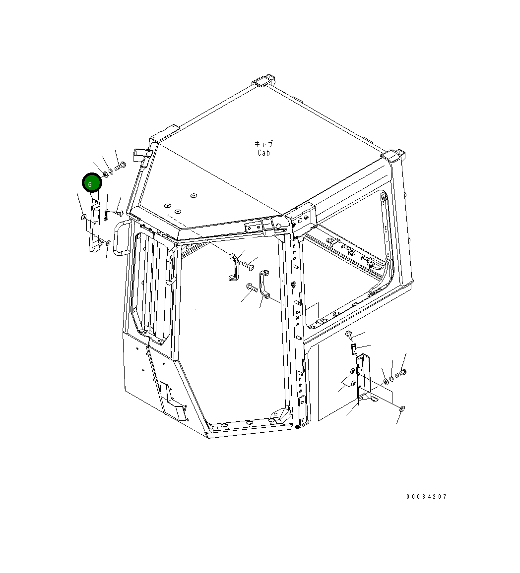 Крышка 17A-979-2642 Komatsu