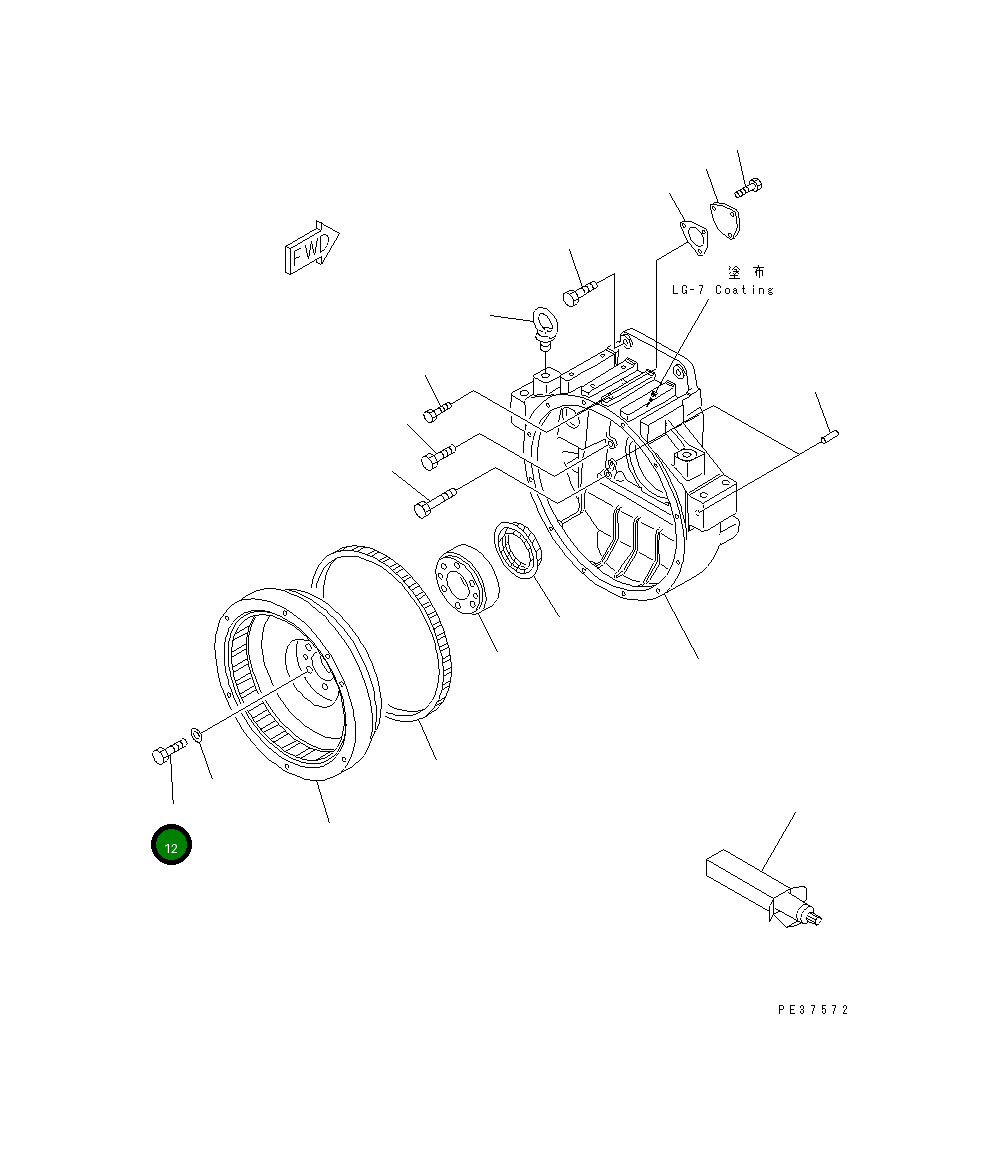 Болт 01051-31610 Komatsu