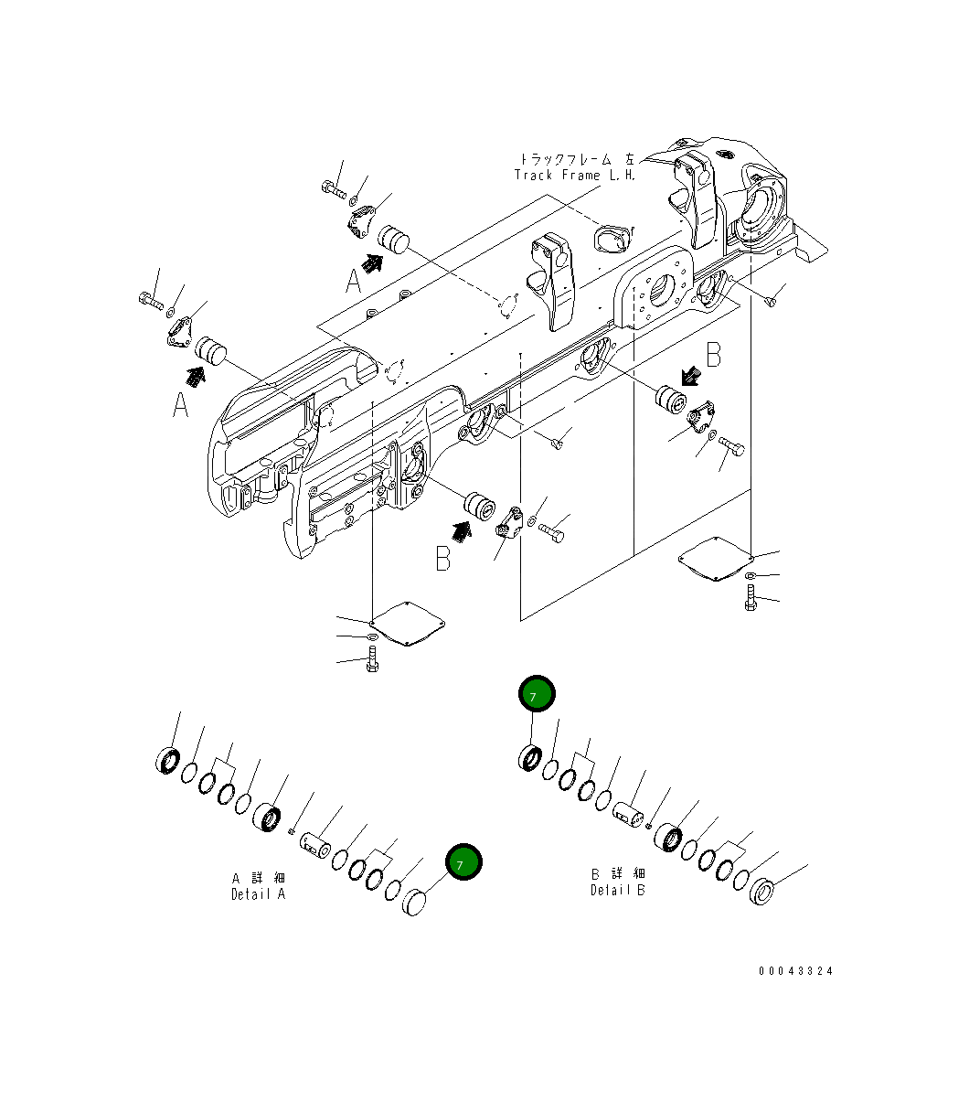 Кольцо 17A-30-46241 Komatsu