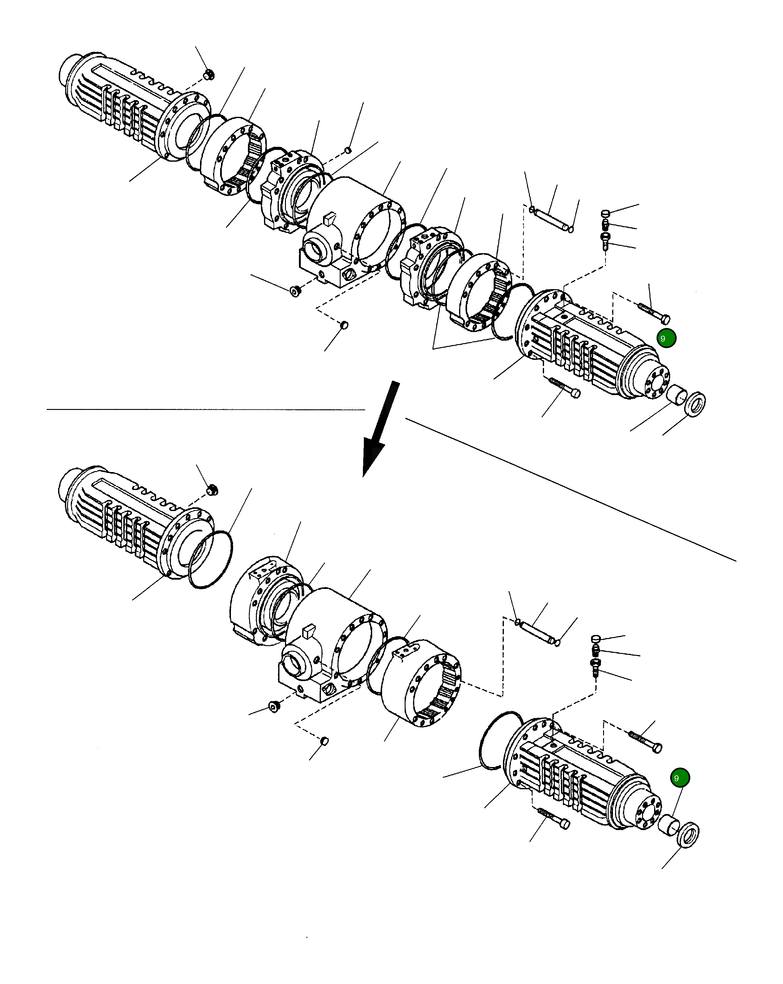 Болт CA0021166 Komatsu