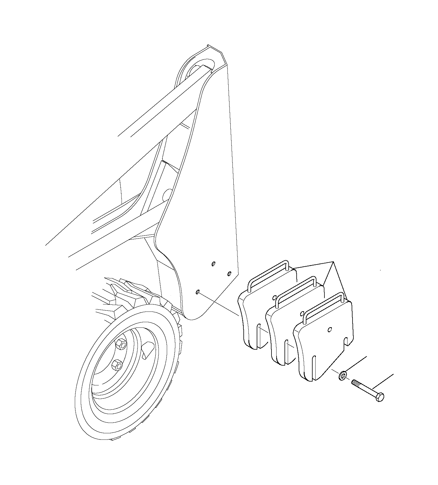 Болт 801015297 Komatsu