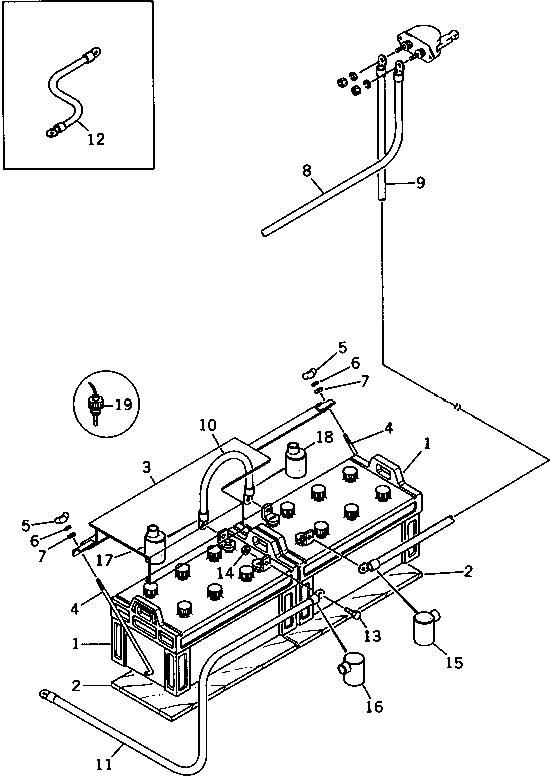 Болт DY00100-10030  Komatsu