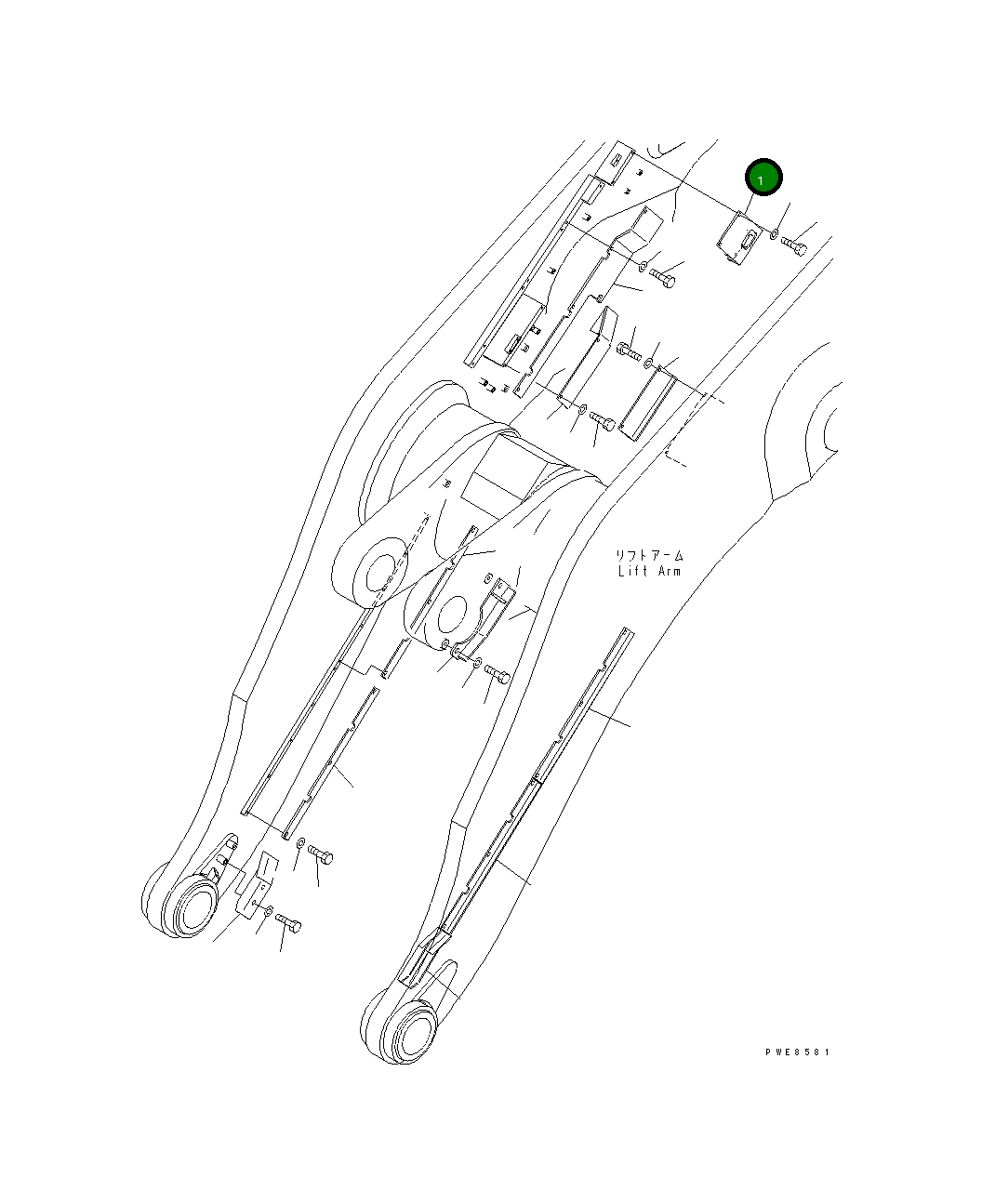 Крышка 427-S95-3191 Komatsu