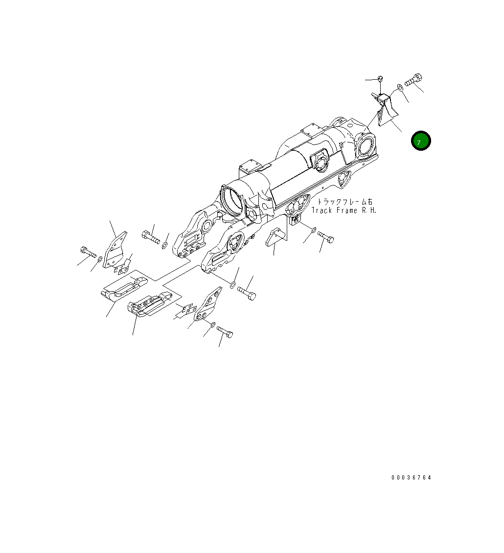Крышка 195-30-62261  Komatsu