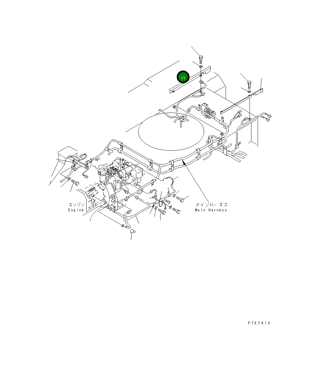 Крышка 21J-06-11621 Komatsu