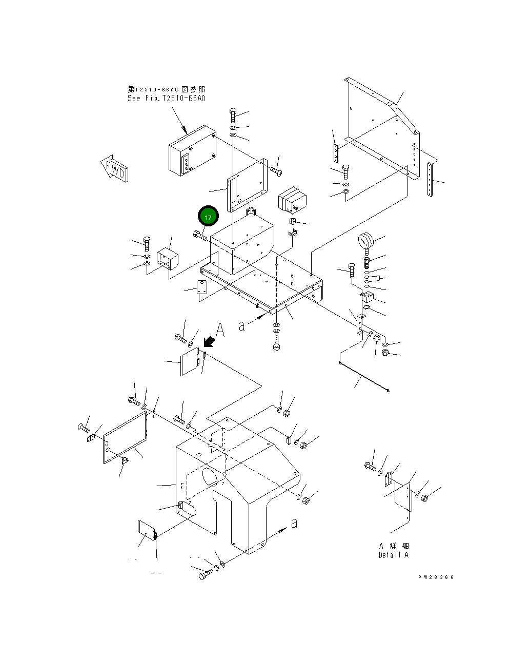 Болт MH21022-06015 Komatsu