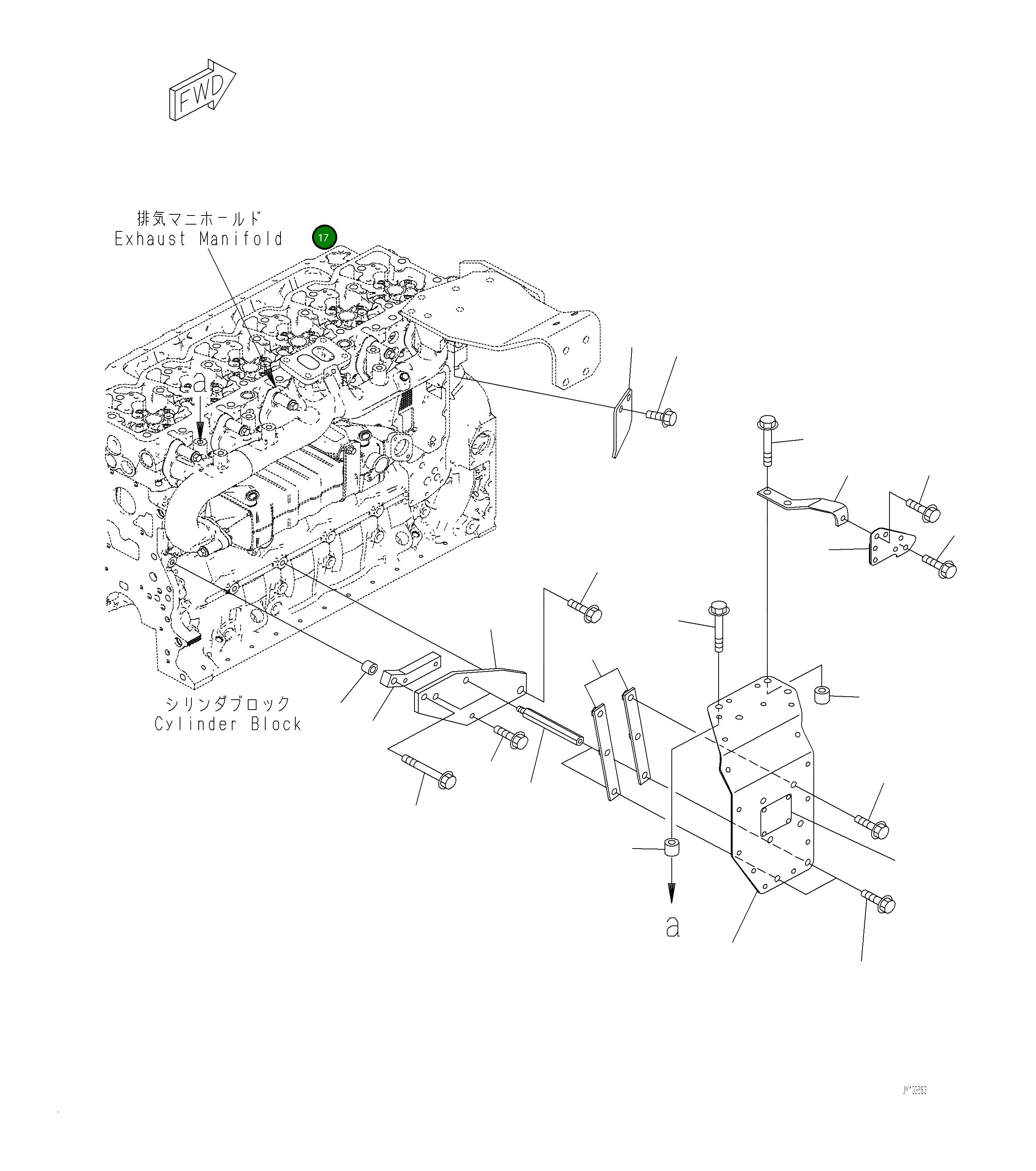 Крышка 6755-11-5850  Komatsu