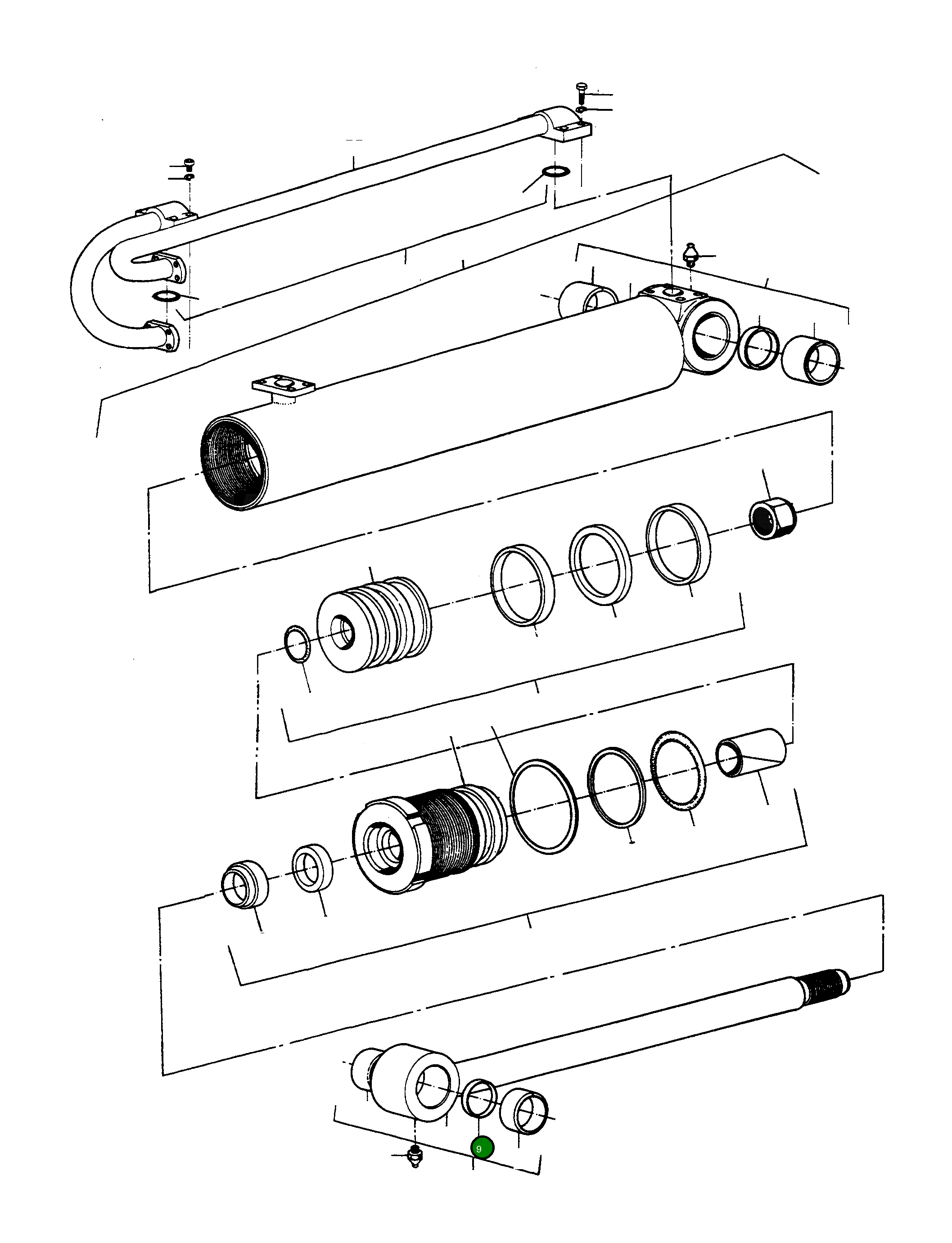 Кольцо 1608896M1 Komatsu