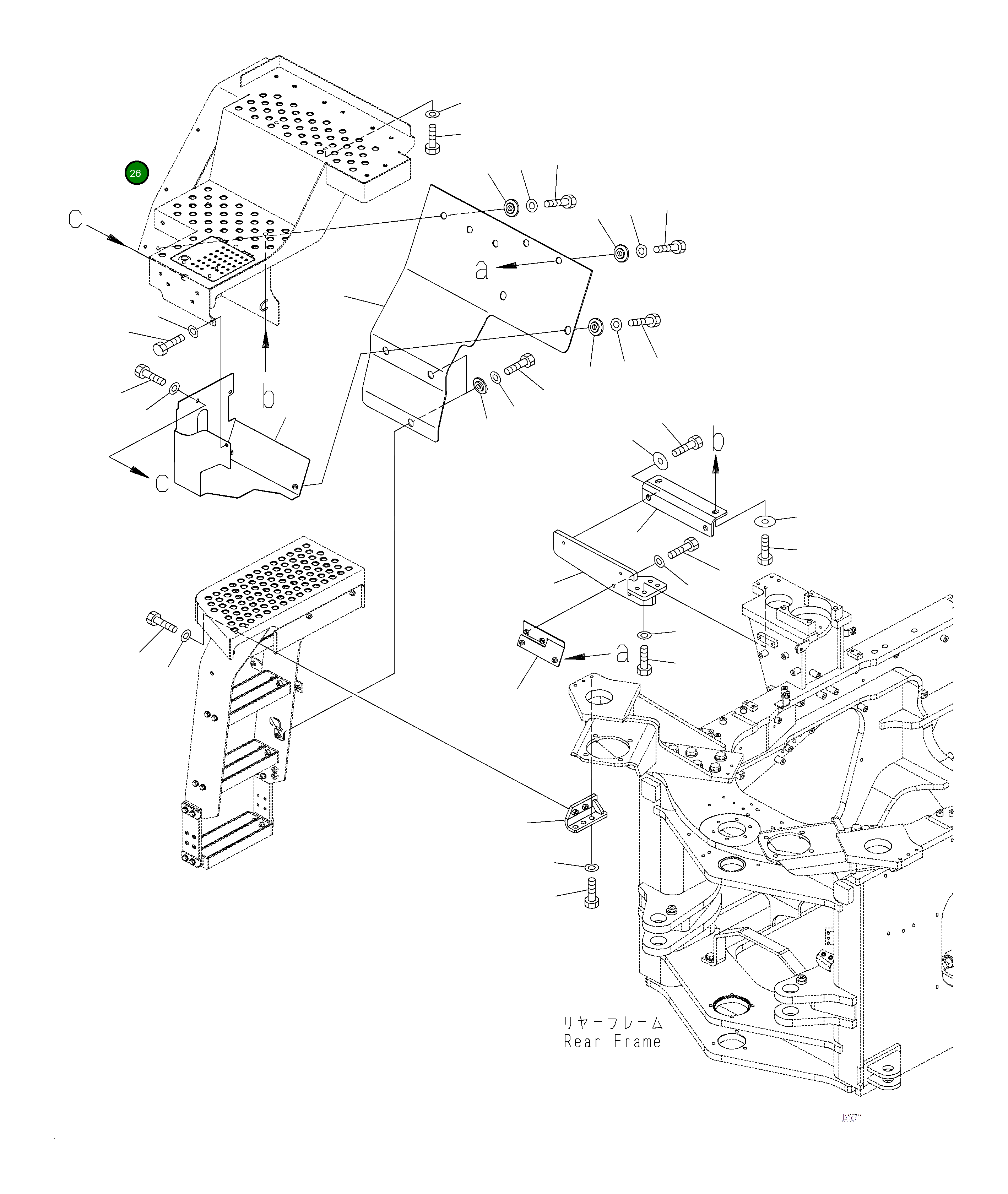 Крышка 421-54-68671 Komatsu