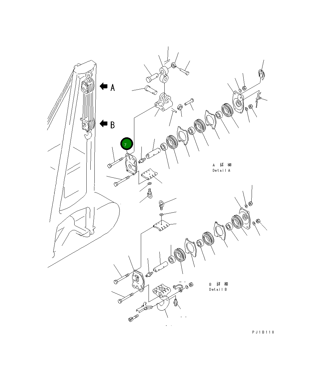 Крышка 176-70-11181  Komatsu