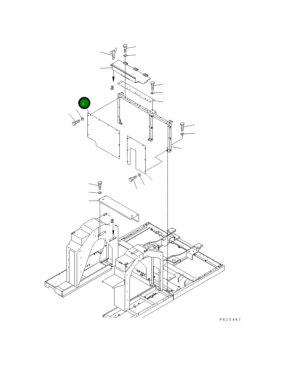 Крышка 8221-54-1250 Komatsu