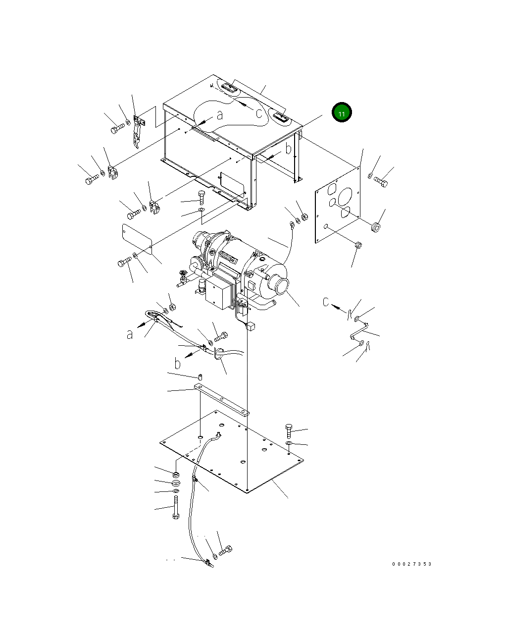 Крышка 208-977-7120 Komatsu