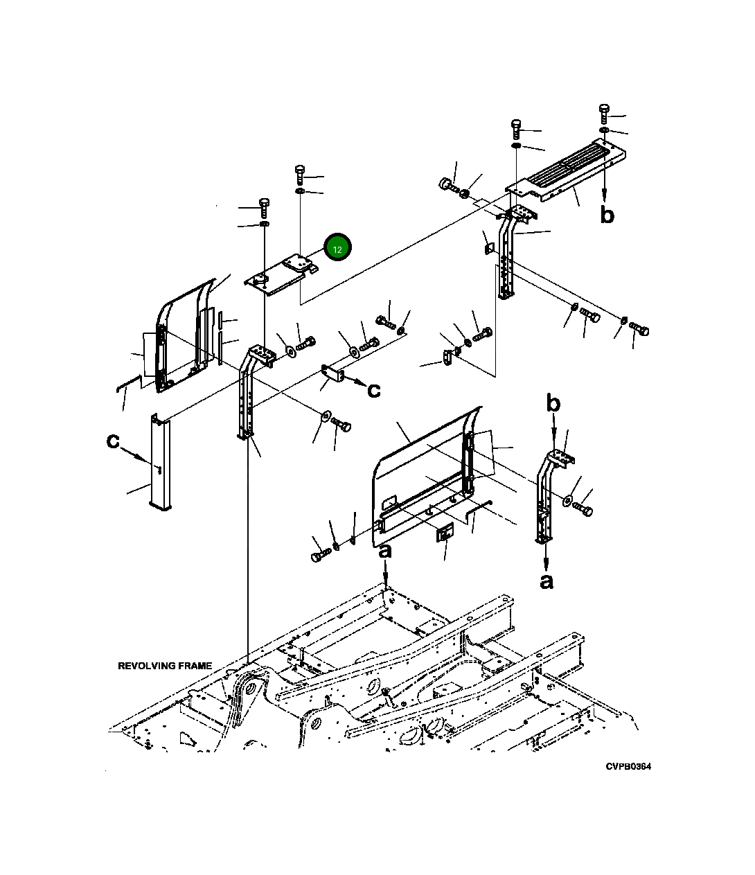 Крышка 2A5-54-11842 Komatsu