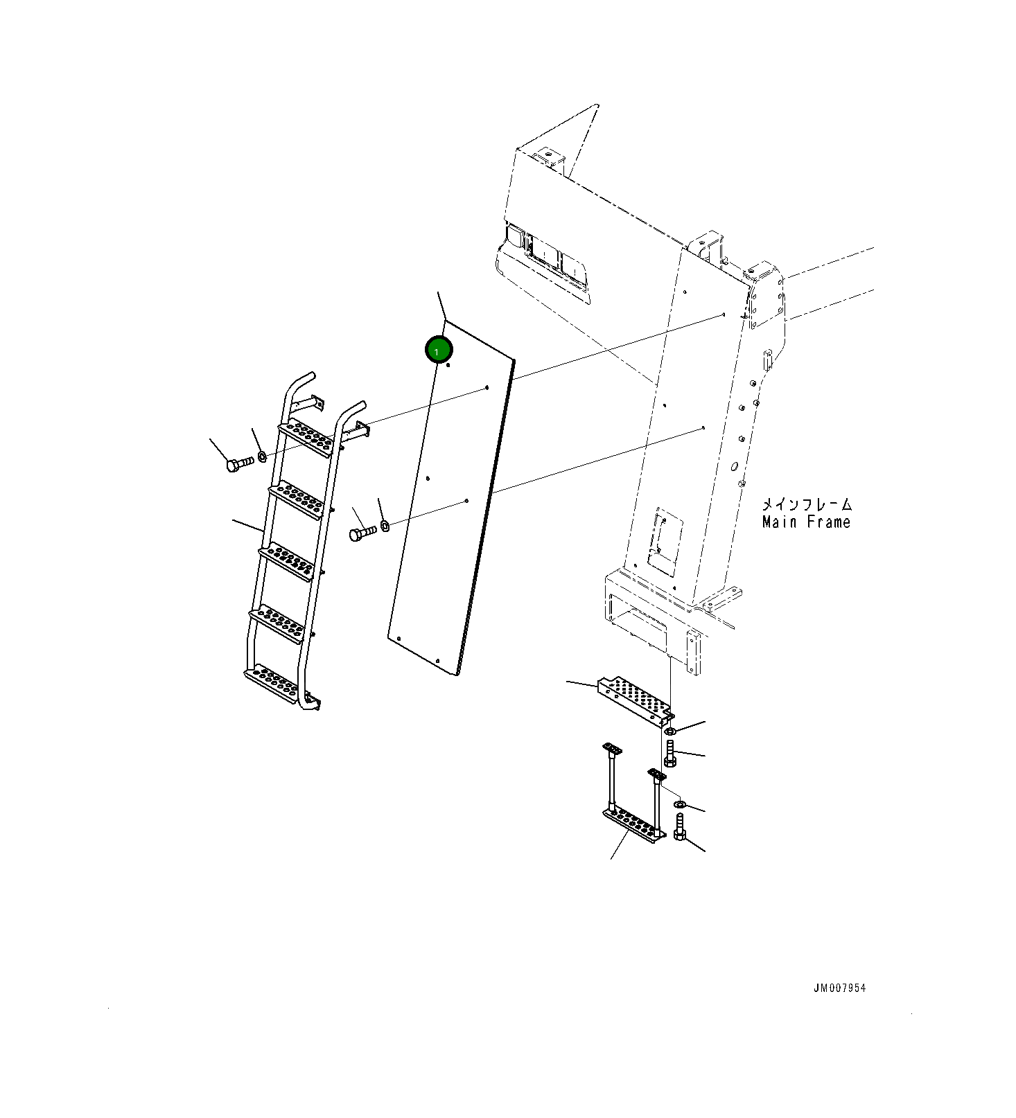 Крышка 561-54-87150 Komatsu