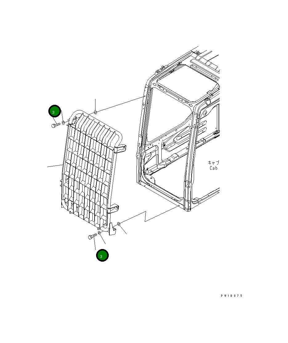 Болт 01010-D1240 Komatsu