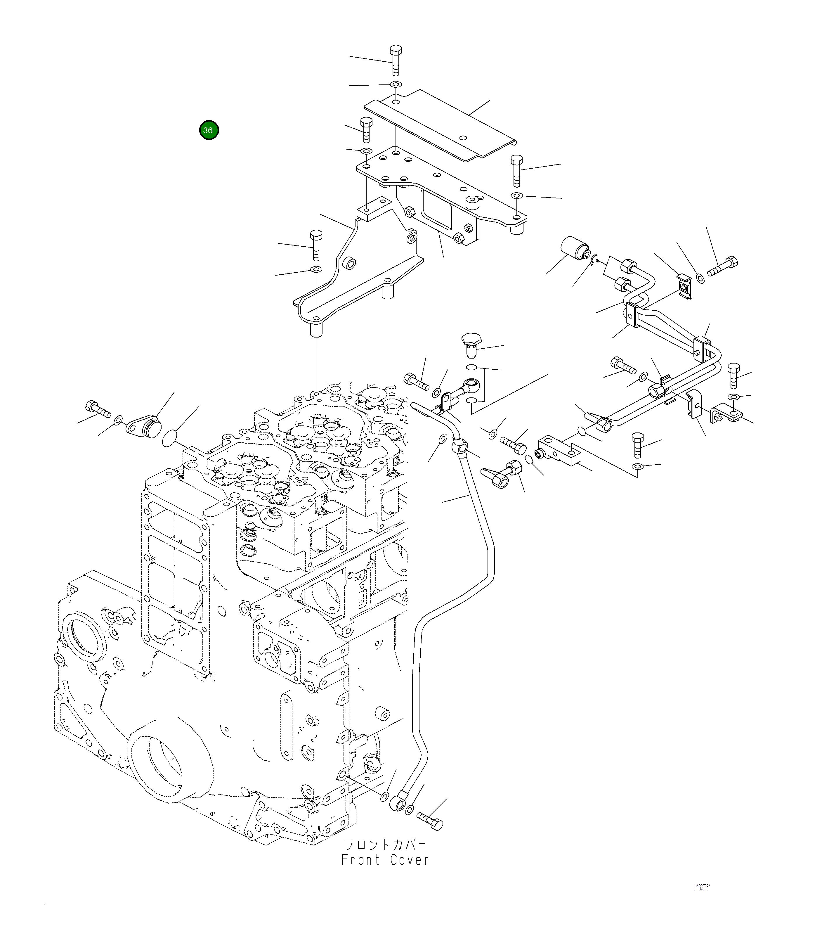 Крышка 6262-51-8290 Komatsu