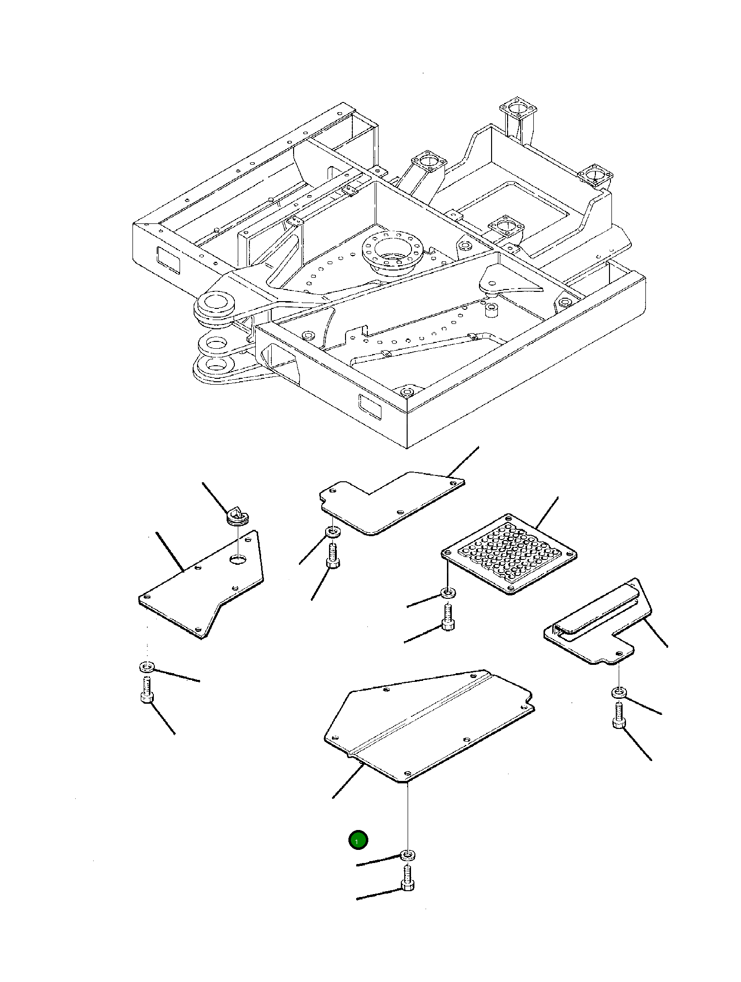 Крышка 21D-54-11270 Komatsu