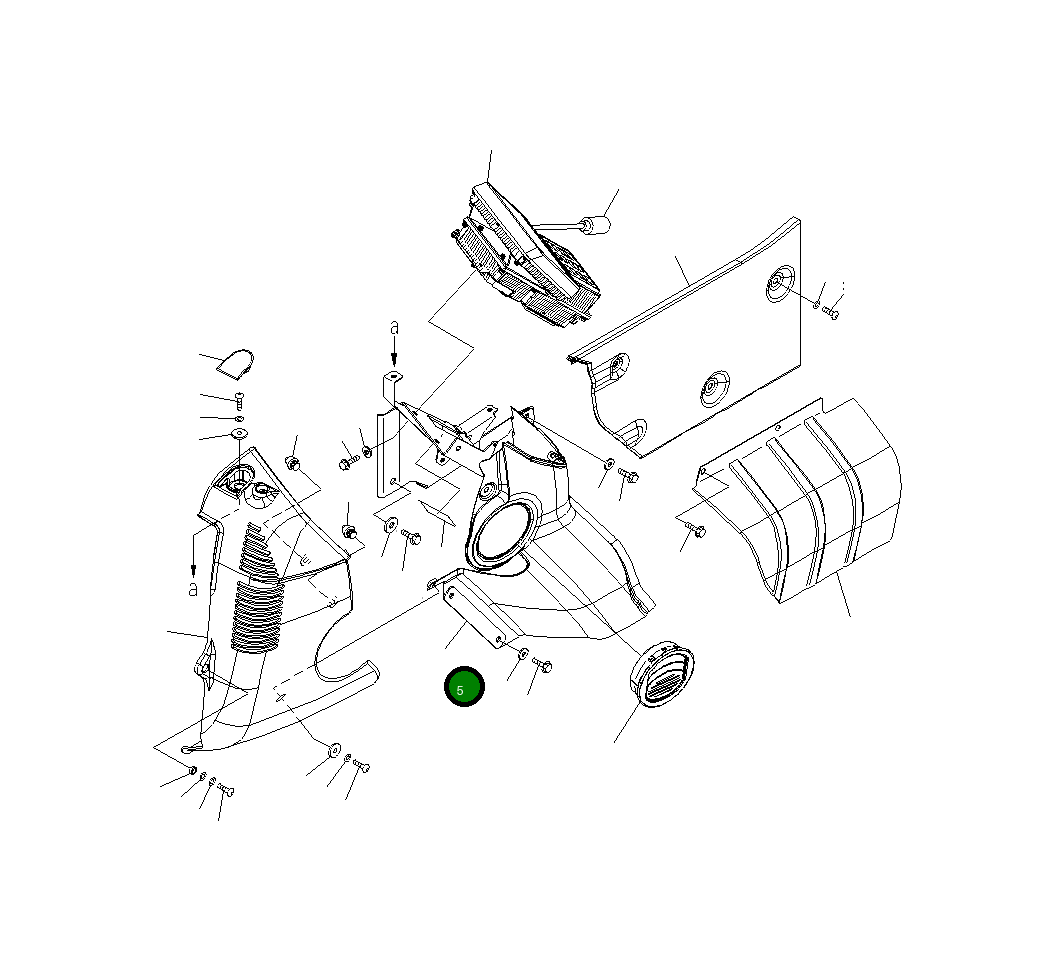 Крышка 20Y-53-12152  Komatsu