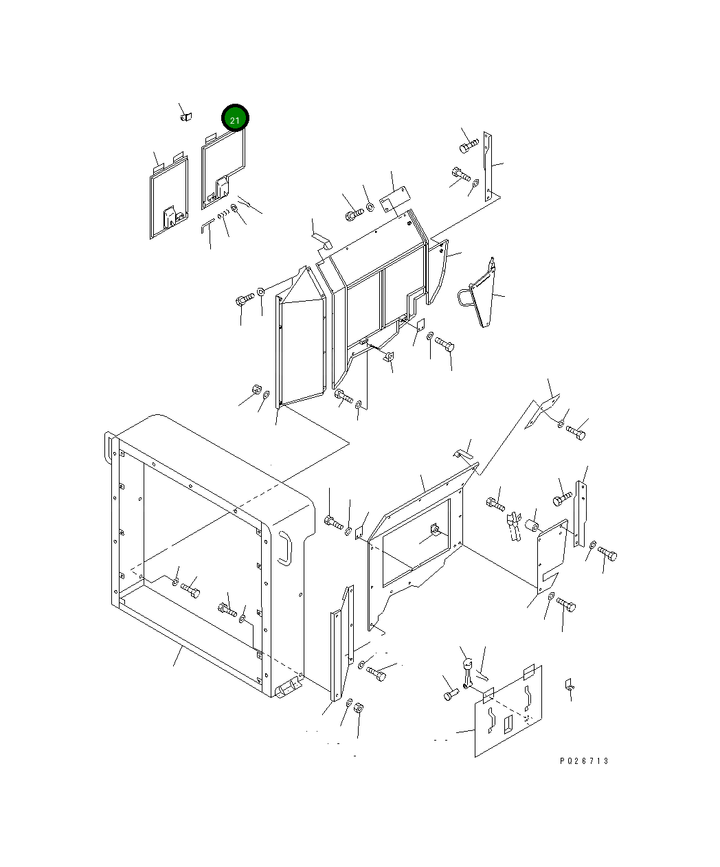 Крышка 561-89-64440 Komatsu