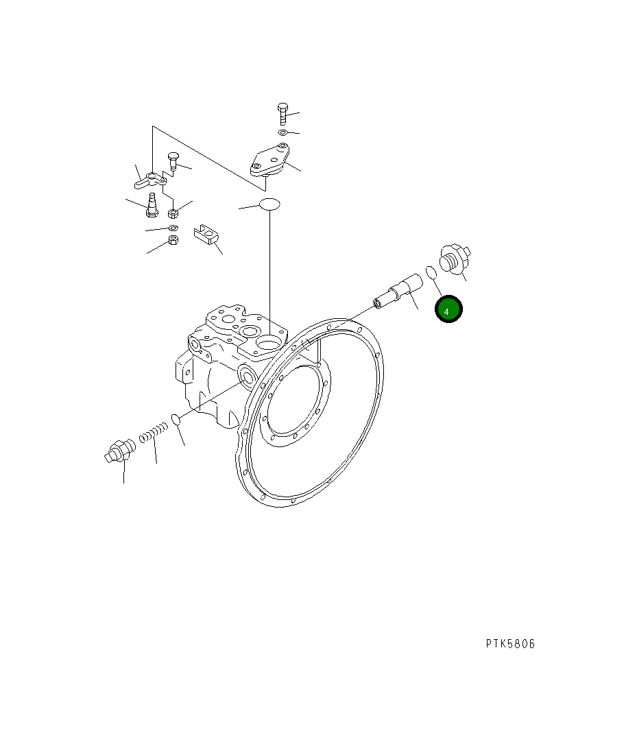Кольцо уплотнительное (O-Ring) 708-1W-28930  Komatsu